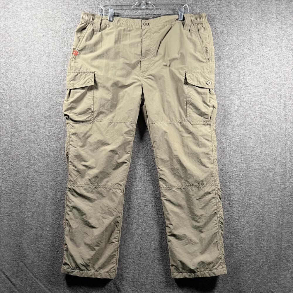The American Outdoorsman Pants Mens 38x30 Green Insulated Cargo Winter Nylon
